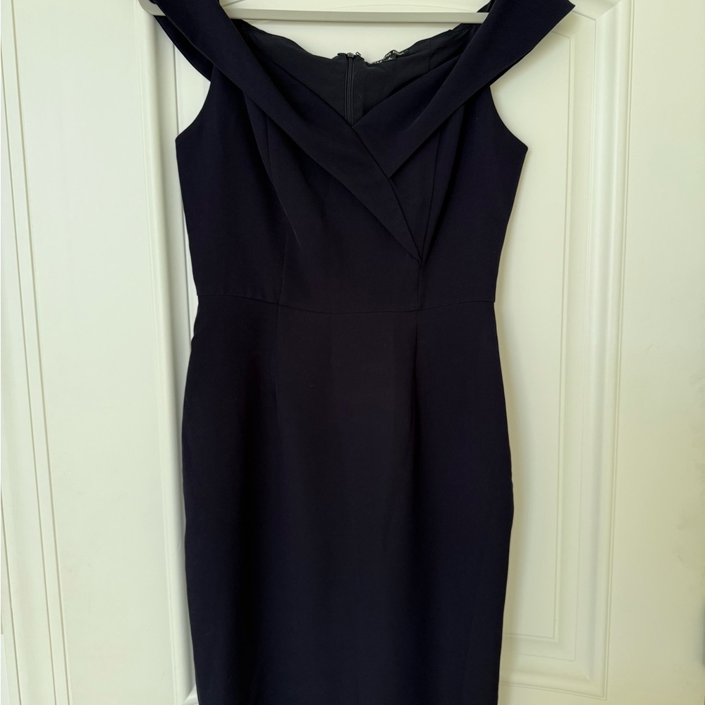 Gianni Bini Off the Shoulder Navy Dress